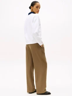 Tommy Hilfiger college, MDRN REG CORP LOGO SWEATER Valkoinen