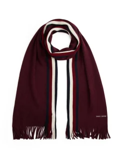 Tommy Hilfiger huivi K TH RWB RACHELLE SCARF, viininpunainen