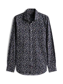 Tommy Hilfiger kauluspaita, CL - FLOWER PRINT SWS SHIRT Sininen Kuosi