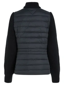 Tommy Hilfiger Kevytuntuvatakki, KNIT MIX DOWN JACKET Musta
