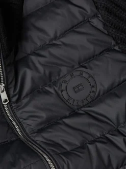 Tommy Hilfiger Kevytuntuvatakki, KNIT MIX DOWN JACKET Musta