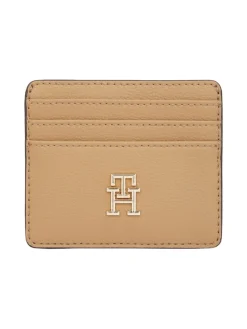 Tommy Hilfiger Korttikotelo, TH SOFT LOGOTAPE CC HOLDER Vaalea Beige