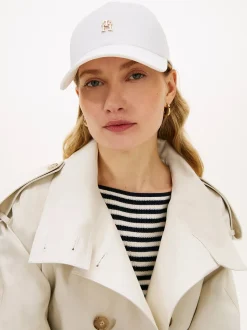 Tommy Hilfiger lippis Elevated Chic Cap, valkoinen