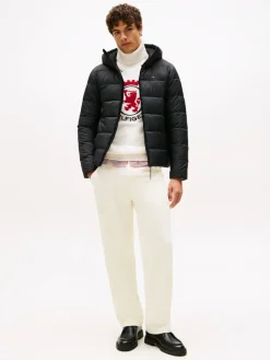 Tommy Hilfiger mieesten takki, MID WEIGHT HOODED JACKET Musta