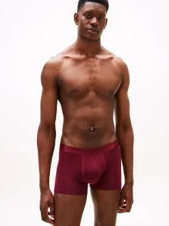 Tommy Hilfiger miesten bokserit 3 PACK TRUNK LUXORY MODAL COTTON, viininpunainen