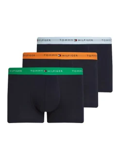 Tommy Hilfiger Miesten Bokserit 3-Pack, 3P WB TRUNK Monivärinen Kuosi