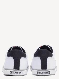 Tommy Hilfiger Miesten Canvastennarit H2285ARLOW 1D Valkoinen