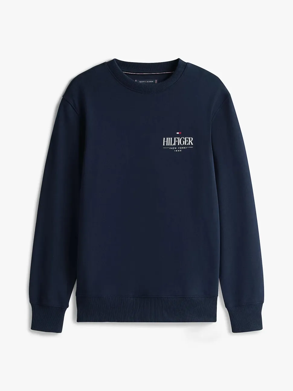 Tommy Hilfiger miesten collegepaita, HILFIGER STACKED SWEATSHIRT Tummansininen