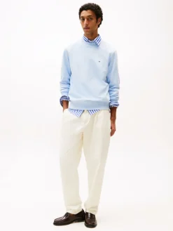 Tommy Hilfiger miesten collegepaita Essential Terry Crewneck, vaaleansininen