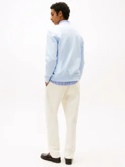 Tommy Hilfiger miesten collegepaita Essential Terry Crewneck, vaaleansininen