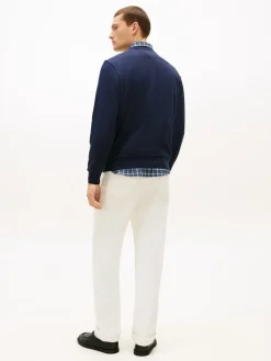 Tommy Hilfiger miesten collegepaita Tommy Ebro Flag Sweatshirt, tummansininen