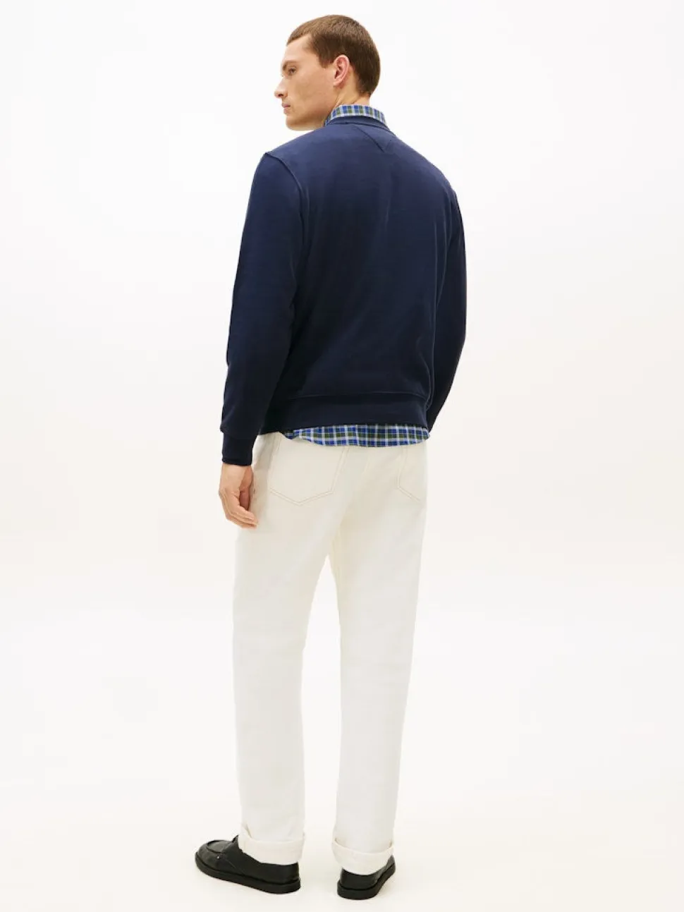 Tommy Hilfiger miesten collegepaita Tommy Ebro Flag Sweatshirt, tummansininen