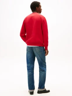 Tommy Hilfiger miesten collegepaita Tommy Ebro Flag Sweatshirt, punainen