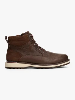 Tommy Hilfiger miesten kengät, CORPORATE W LEATHER LACE BOOT Tummanruskea