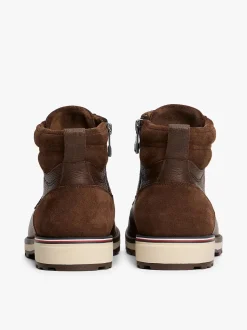 Tommy Hilfiger miesten kengät, CORPORATE W LEATHER LACE BOOT Tummanruskea