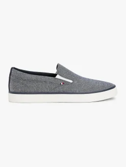 Tommy Hilfiger miesten lenkkarit, TH HI VULC LOW SLIP ON Sininen Kuosi