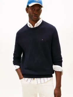 Tommy Hilfiger miesten neulepusero K ESSENTIAL STRUCTURE CREW, tummansininen