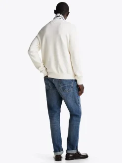 Tommy Hilfiger Miesten Neulepusero, K ESSENTIAL STRUCTURE CREW Valkoinen