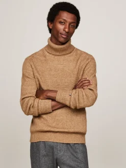 Tommy Hilfiger Miesten Neulepusero, DC STRUCTURE MOULINE Beige