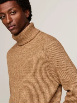 Tommy Hilfiger Miesten Neulepusero, DC STRUCTURE MOULINE Beige