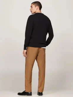 Tommy Hilfiger Miesten Neulepusero, K ESSENTIAL STRUCTURE CREW Musta