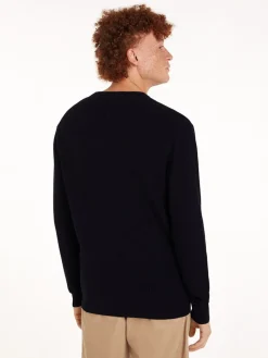 Tommy Hilfiger Miesten Neulepusero, STRUCTURE CREW NK Tummansininen