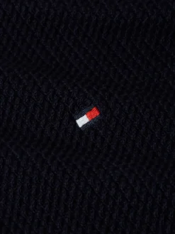 Tommy Hilfiger Miesten Neulepusero, STRUCTURE CREW NK Tummansininen