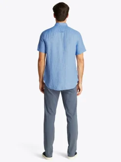 Tommy Hilfiger miesten paita, PIGMENT DYED LINEN RF SS Keskisininen