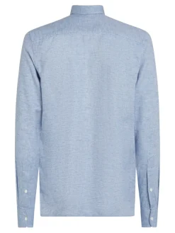 Tommy Hilfiger Miesten Paita, BRUSHED SOLID SF SHIRT Keskisininen