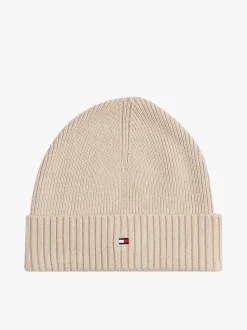 Tommy Hilfiger miesten pipo, TH FLAG PIMA COTTON BEANIE Beige