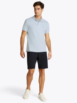 Tommy Hilfiger miesten pikeepaita, LIQUID COTTO REG SEASONAL POLO Vaaleansininen