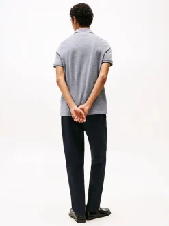 Tommy Hilfiger miesten pikeepaita, OXFORD TWO TONE TIPPED REG POLO Tummansininen