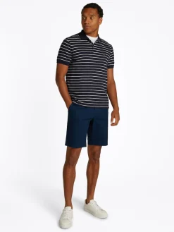 Tommy Hilfiger miesten pikeepaita, LIQUID COTTO REG SEASONAL POLO Raidallinen Sininen