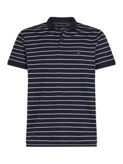 Tommy Hilfiger miesten pikeepaita, LIQUID COTTO REG SEASONAL POLO Raidallinen Sininen