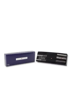 Tommy Hilfiger miesten sukat TH MEN SOCK 3P GIFT BOX TOMMY STRIPE, musta