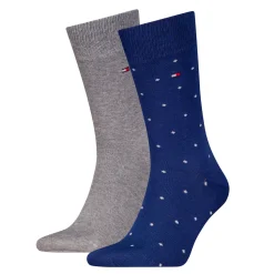 Tommy Hilfiger Miesten Sukat 2-Pack, MEN SOCK DOT NOS Tummansininen