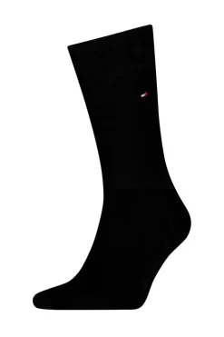 Tommy Hilfiger miesten sukat, PREMIUM FIL DECOSSE MERSEROITU PUUVILLA PUKUSUKKA, musta