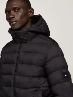 Tommy Hilfiger Miesten Takki, HOODED JACKET Musta