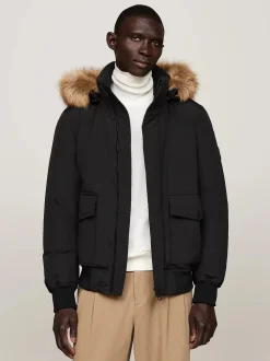 Tommy Hilfiger Miesten Takki, ROCKIE DOWN BOMBER Musta