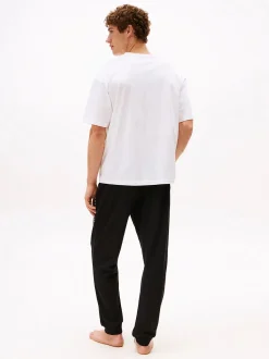 Tommy Hilfiger miesten t-paita, SS TEE CONT LOGO Valkoinen