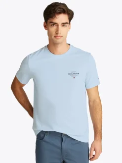 Tommy Hilfiger miesten t-paita, MONOTYPE ALL AMERICA, C1O Vaaleansininen