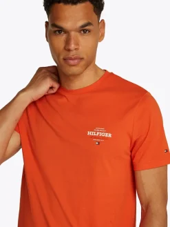 Tommy Hilfiger miesten t-paita, MONOTYPE ALL AMERICAN TEE Oranssi