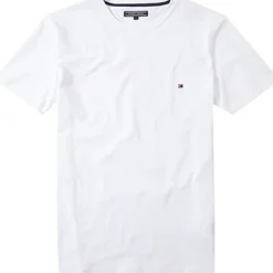 Tommy Hilfiger Miesten T-paita, Core Stretch Slim Valkoinen