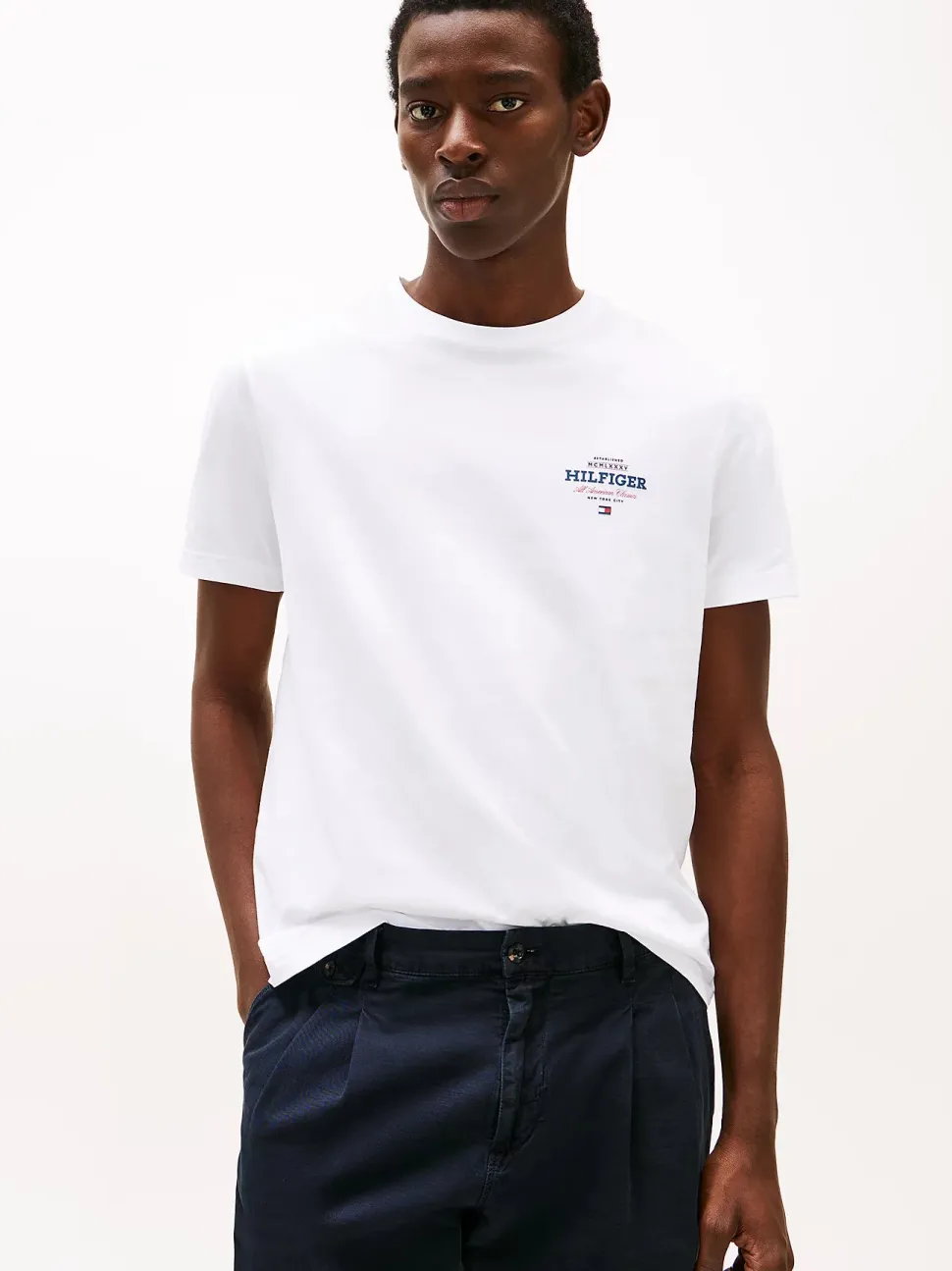 Tommy Hilfiger miesten t-paita, MONOTYPE ALL AMERICAN TEE Valkoinen