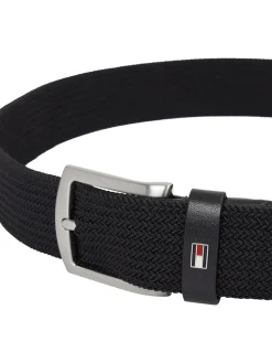 Tommy Hilfiger miesten vyö, DENTON ELASTIC BELT Musta