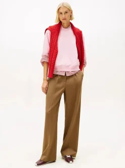 Tommy Hilfiger naisten collegepaidat TH Script Terry, vaaleanpunainen