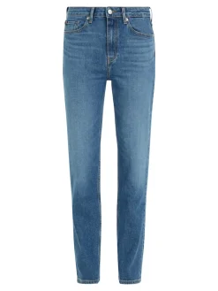 Tommy Hilfiger Naisten Farkut, CLASSIC STRAIGHT RW MEL Indigo