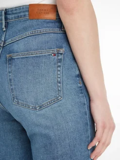 Tommy Hilfiger Naisten Farkut, CLASSIC STRAIGHT RW MEL Indigo