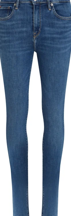 Tommy Hilfiger naisten farkut, COMO SKINNY RW MID BLUE Indigo