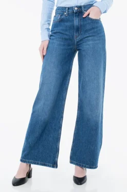 Tommy Hilfiger naisten farkut, FLO WIDE LEG JEANS Indigo